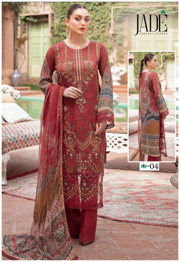 Jade Heza Azrin Lawn Cotton Designer Suit